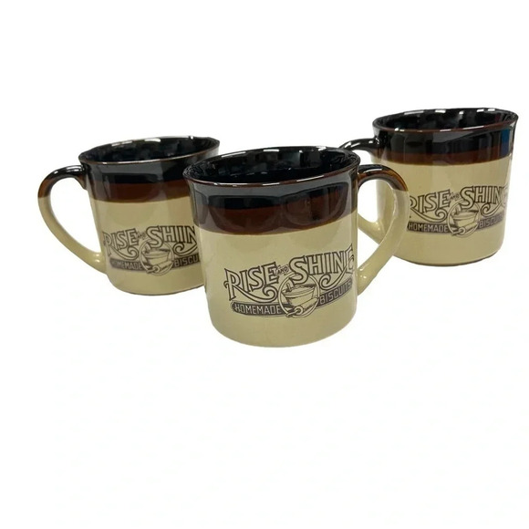 3 Vintage mmHardees Rise and Shine Coffee Mugs 1984‎ EUC - Picture 2 of 8